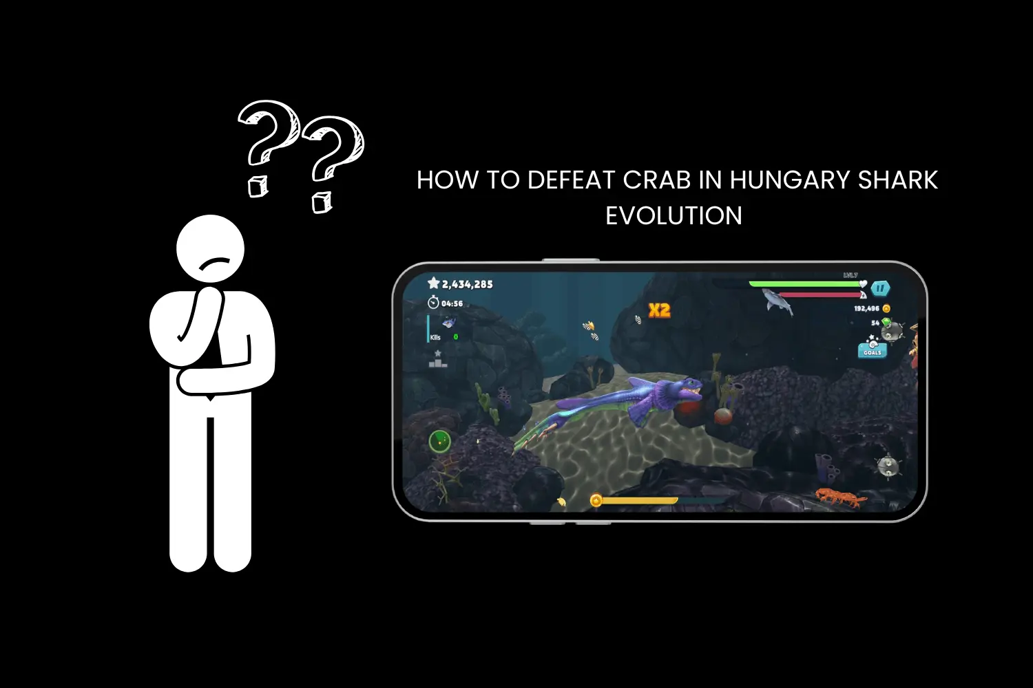 how to defeat crabs in hungary shark evolution