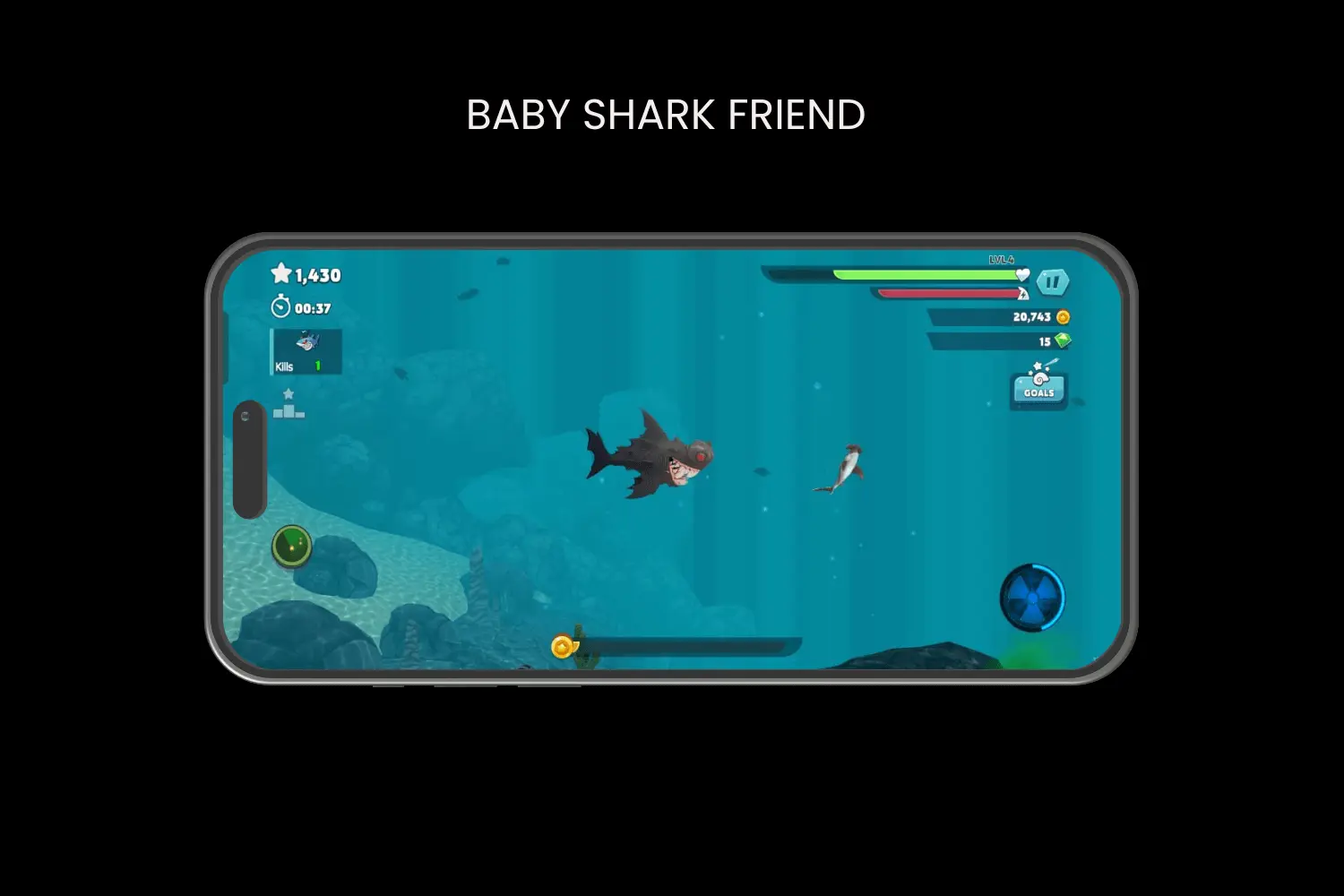 baby shark friend in hungrysharkapk.net