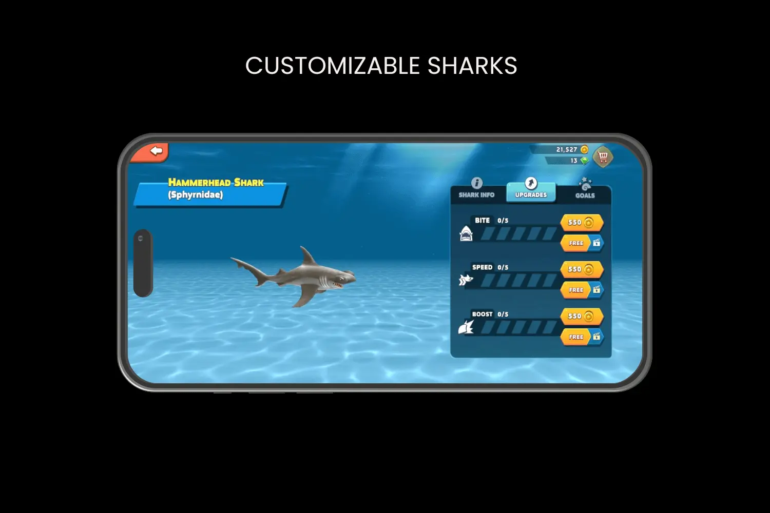 customizable sharks