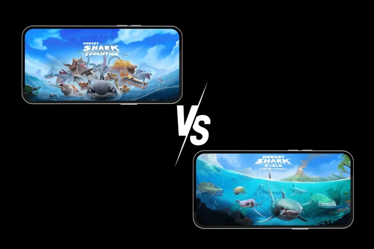 hungry shark evolution vs hungry shark world