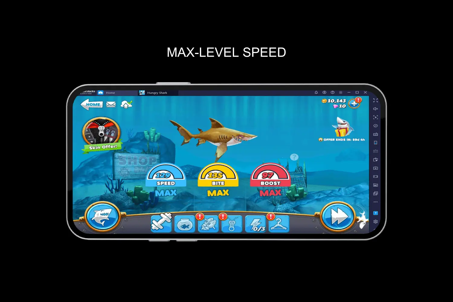 max level speed